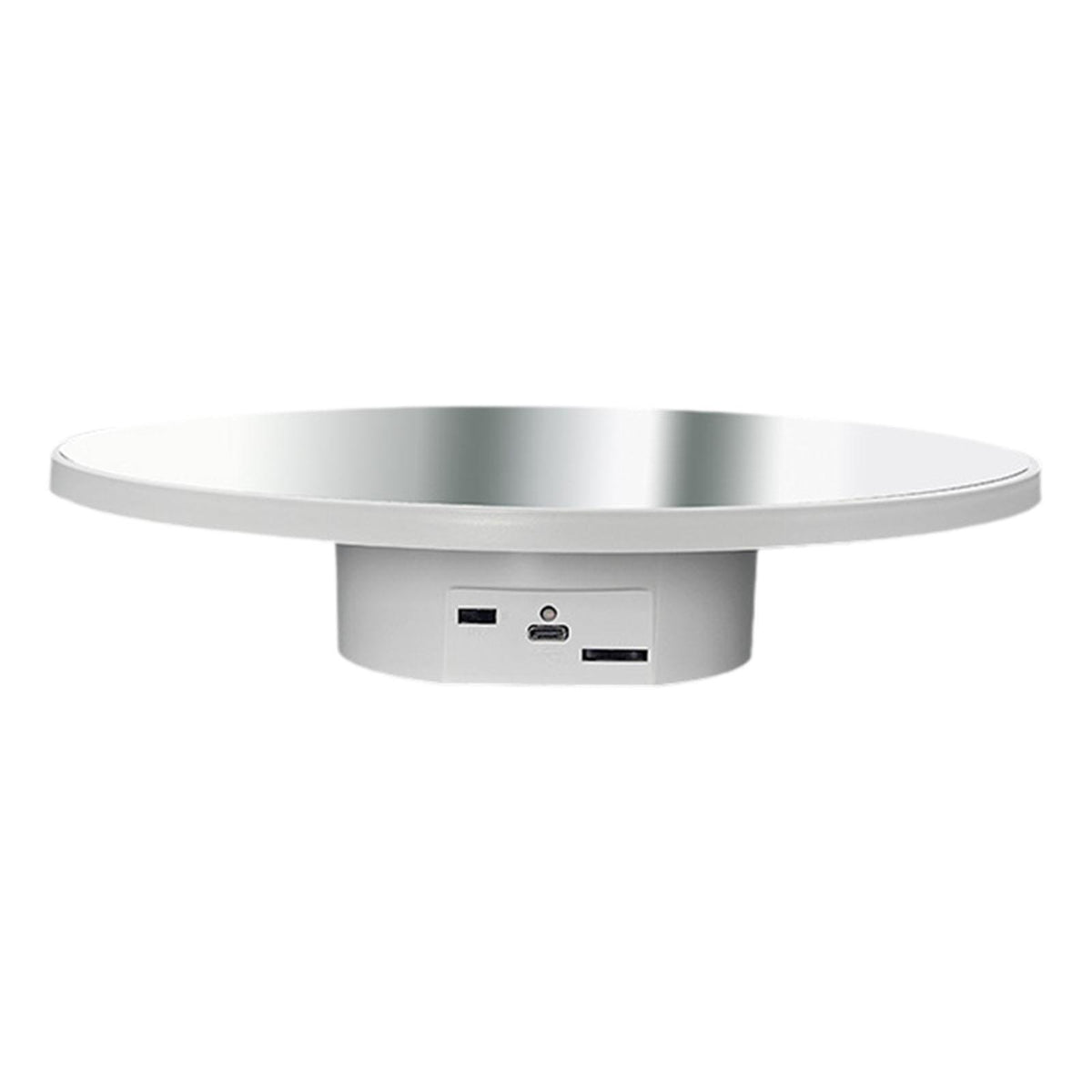 Maxbell Electric Turntable Rotating Display Stand Versatile for Photography Products 25 cm White