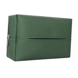 Car Tissue Box with Hanging Fixing Strap Car Sun Visor Tissue Holder Green