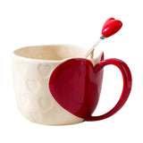 Maxbell Coffee Mug Funny Home Decoration Gifts Cute Coffee Cup for Dining Girls Red