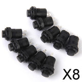 Maxbell 8x10 x Car Boat Locking Dash OFF-ON Push Button Switch Black