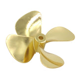 Maxbell Model Boat 4 Blade Zinc Metals Propeller for RC Boat Model 55mm Positive