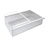 Maxbell Hanging Pullout Drawer Basket Slide in Basket Organizer for Home Pantry Dorm White Widen