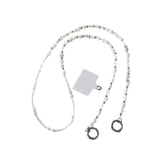 Maxbell Beaded Phone Lanyard Metal Clips 120cm Long Crossbody Phone Charm for Travel