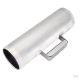 4x Stainless Steel Guiro Instruments Musical Training Metal Guiro w/ Scraper