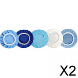 Maxbell 2x5x Car Orbital Buffer Polisher Pad Microfiber for Waxing Sealing Glazes 7-8inch