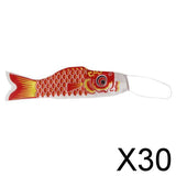 Maxbell 30x55-150cm Various Japanese Windsock Carp Flag Koi Nobori Sailfish 55cm Red