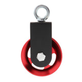 Maxbell Maxbell Solid Pulley Block Gym Equipment Hanging Lifting Rope Fitness Mute Swivel Red 95mm