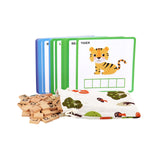 Maxbell Spelling Games with 100 Alphabet Blocks Montessori Toy for Kindergarten Kids