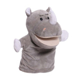 Animal Hand Puppet Sensory Toy Funny Practicing Education Toy Game Plush Toy Rhino