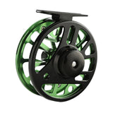 Maxbell Fly Fishing Reel Versatile Fishing Gear for Outdoor Freshwater and Saltwater Black Green