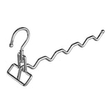 Maxbell Foldable Clothes Drying Rack Sturdy Coat Hanger for Bedroom Balcony Bathroom 33x15cm Silver