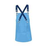 Maxbell Transparent Apron Gardening Durable Chef Apron Nordic DIY Occasion TPU Apron blue