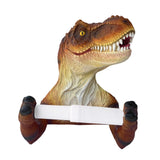 Maxbell Dinosaur Shaped Toilet Paper Holder for Lavatory Home Decoration Shower Room Brown