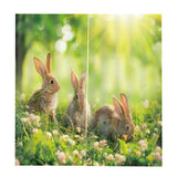 Maxbell Set of 2 Panels Digital Photo Printing 3D Curtains Aminals Rabbit - Aladdin Shoppers
