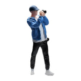 Maxbell 1:64 Home Decor Centerpiece Mini Figure Model for Study Room Bedroom Desktop Photographing Boy