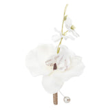 Maxbell Wedding Boutonniere Flower Boutonniere for Engagement Wedding Prom White