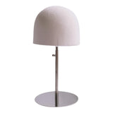 Maxbell Hat Display Stand Metal Hat Rack for Cabinet Office Wig Styling Practice Silver