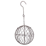 Maxbell 3Pcs 15cm Iron Ball Shape Succulent Pot Metal Hanging Planter Plant Holder
