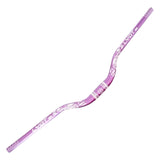 Maxbell Bike Handlebar Replace Part 31.8mm Clamp Dia High Performance Aluminum Alloy Purple White