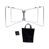 Maxbell Foldable Cooling Stand Sturdy Foldable Stand Rack for Luggage Travel Camping Silver