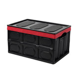 Maxbell Foldable Storage Bin with Lid with Handles Cargo Carrier Car Trunk Organizer PP Cover 30L