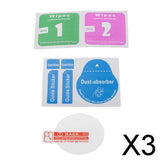 Maxbell 3xUniversal Smart Watch Tempered Glass Screen Protector Film 32mm Dia