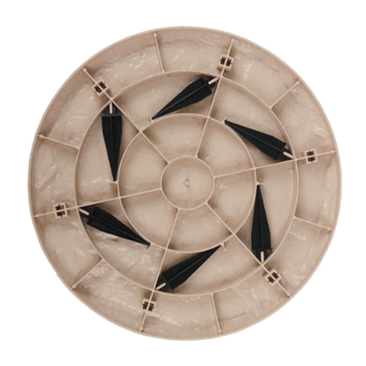 Maxbell Outdoor Stepping Stone Patio Lawn Paver Easy Installation with Ground Stakes Round