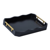 Maxbell Serving Tray Tea Cup Tray Portable Accessories Entertaining Rectangular Tray L