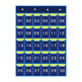Maxbell Classroom Phone Holder Pouch Supplies Storage Bag for Office Student Cabinet 30 Grids