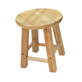 Maxbell Wood Stool Decorative Furniture Wooden Foot Stool for Apartment Doorway Home height 30cm Style A