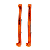 Maxbell 1 Pair Plastic Ice Hockey Figure Skate Walking Blade Guard Protective Cover Orange - Aladdin Shoppers