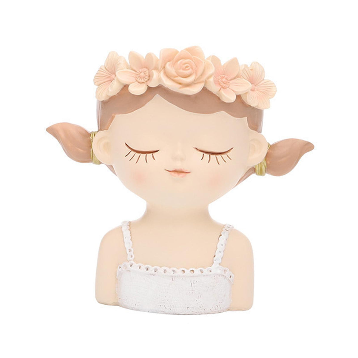 Maxbell Maxbell Head Planter Decorative Ornament Resin Flower Pot for Office Home Decor Style C