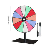 Maxbell Tabletop Prize Turntable Set Props for Carnival Party Promotional Activities RoundBase LightColor