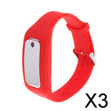 Maxbell 3xAnti Static Electroststic Remover Bracelet Static Elimination Ring  Red