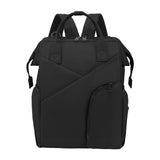 Maxbell Travel Diaper Bag Tote Shoulder Backpack Large Capacity Reinforced Stitching black
