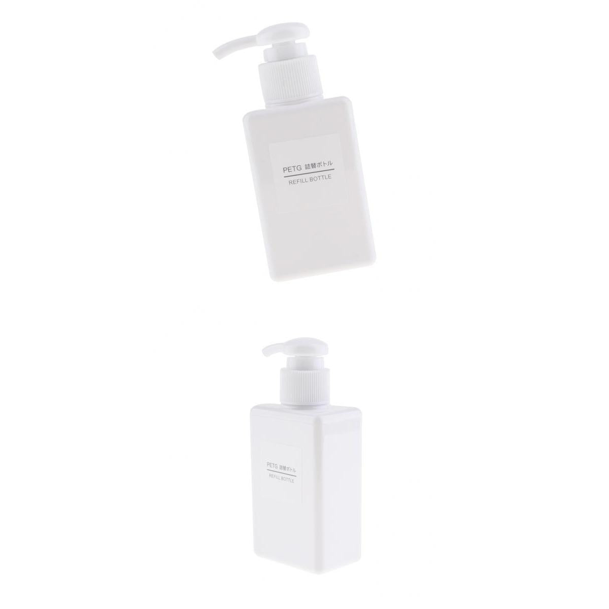 Maxbell 2pcs Foaming Soap Pump Dispenser Cosmetic Container Bottle 100ml 150ml White