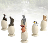 Maxbell Maxbell 6pcs PVC Zoo Animal Eggs Figure Toys Wildlife Animal Egg Figurine Party Supplies