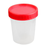 Maxbell 6x120ml 4oz Plastic Graduated Measuring Specimen Cup Sterile Container w/ Lid