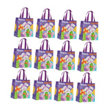 12Pcs Easter Gift Bags Goodie Bags for Celebrations Easter Egg School Events Violet