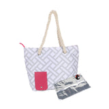 Maxbell Drink Purse Beach Tote Drink Bottle Carrier for Picnic Concerts Outdoor Gray