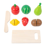 Maxbell Cutting Play Food Toys Pretend Play Kitchen Accessories for 3+ Year Old Kids Fruits