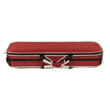 Maxbell Violin Storage Case Handbag Easy Carrying for Beginner Violin Lovers Players red and white