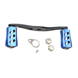 Maxbell Fishing Reel Handle Portable Fishing Gear Double Rocker Arm for Boat Fishing Blue