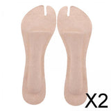 Maxbell 2xHigh Heel Cushion Inserts PU Leather Insoles for Beach Flip Flops Men Ladies 2.99x9.17x0.18inch