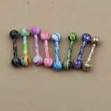 8 Pieces Stainless Steel Tongue Lip Bars Rings Barbell Ear Piercing Jewelry 16G - Aladdin Shoppers