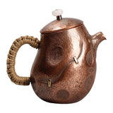 Maxbell Copper Teapot Ornament 260cc Kung Fu Teapot for Household Restaurant Camping