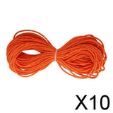Maxbell 10x3mm Orange Reflective Tent Guy Line Rope Camping Cord Paracord 20M