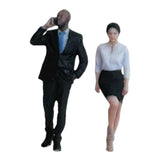Maxbell 1/64 Scale People Figures Resin Standing People Figurines Desktop Decoration Style B