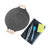 Maxbell Frying Pan Round Griddle Non Stick Cookware Cooker Home Korean BBQ Grill Pan 30cm