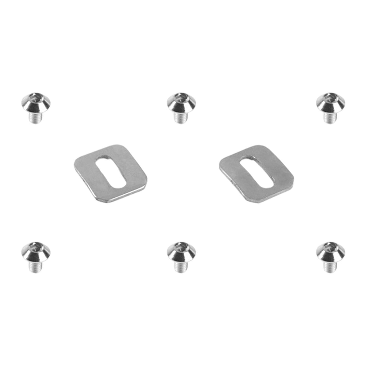 2x Bike Self Locking Pedal Gaskets Cycling Mounting Hardware Outdoor Washers Silver